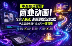 零基础也能做商业动画!全套AIGC动画漫剧实战教程,从底层逻辑到广告成片一键精通(更新0905)-21资源库