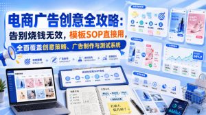 电商广告创意全攻略:告别烧钱无效,模板SOP直接用,全面覆盖创意策略、广告制作与测试系统【原创双语字幕】-21资源库