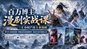 百万博主漫剧实战课|1小时产出1条漫剧,0‑1全流程拆解,掌握高质量漫剧制作,配套全套实操提示词-21资源库