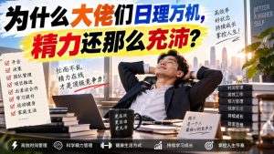 付费文章：为什么大佬们日理万机，精力还那么充沛？-21资源库